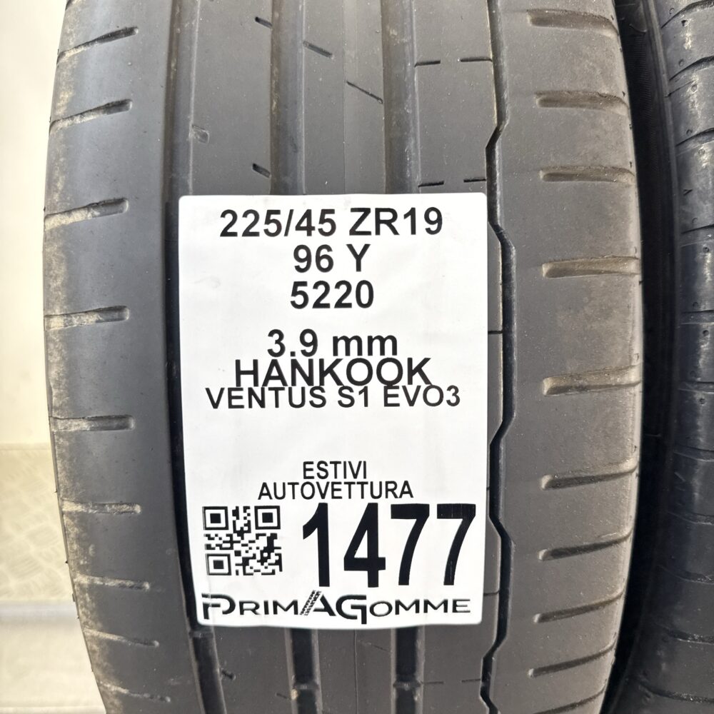 Gomme Usate 225 45 ZR19 96Y Hankook Ventus S1 Evo3 Estive | Gomme Usate | PrimaGomme.it Gomme Usate 225 45 ZR19 96Y Hankook Ventus S1 Evo3 Estive - immagine 3