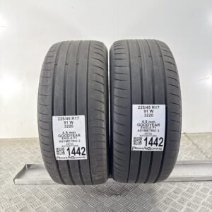 Gomme Usate 225 45 R17 91W Goodyear Eagle F1 Asymmetric 3 Estive