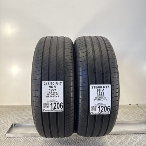 Pneumatici Usati 215 60 R17 96V Michelin Primacy 4 Estive