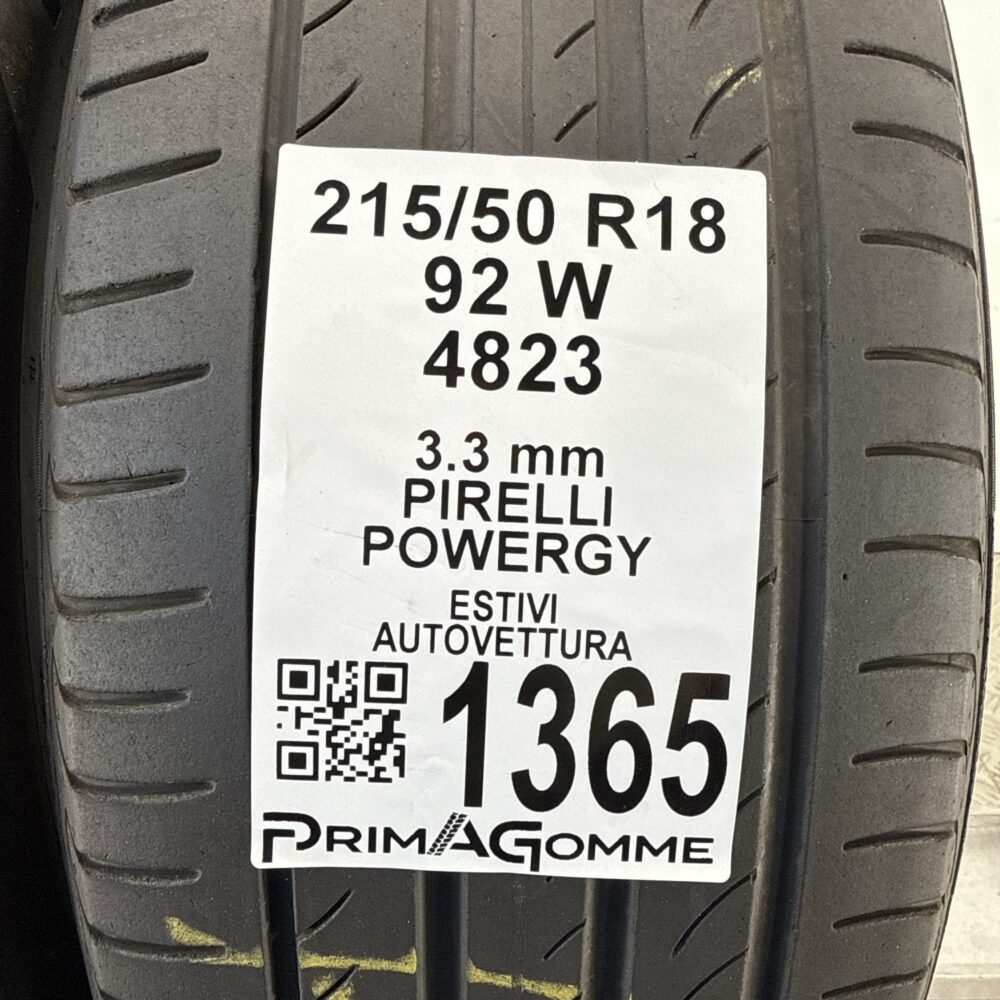 Pneumatici Usati 215 50 R18 92W PIRELLI POWERGY Estive | Gomme Usate | PrimaGomme.it Pneumatici usati 215 50 R18 PIRELLI POWERGY - foto 7