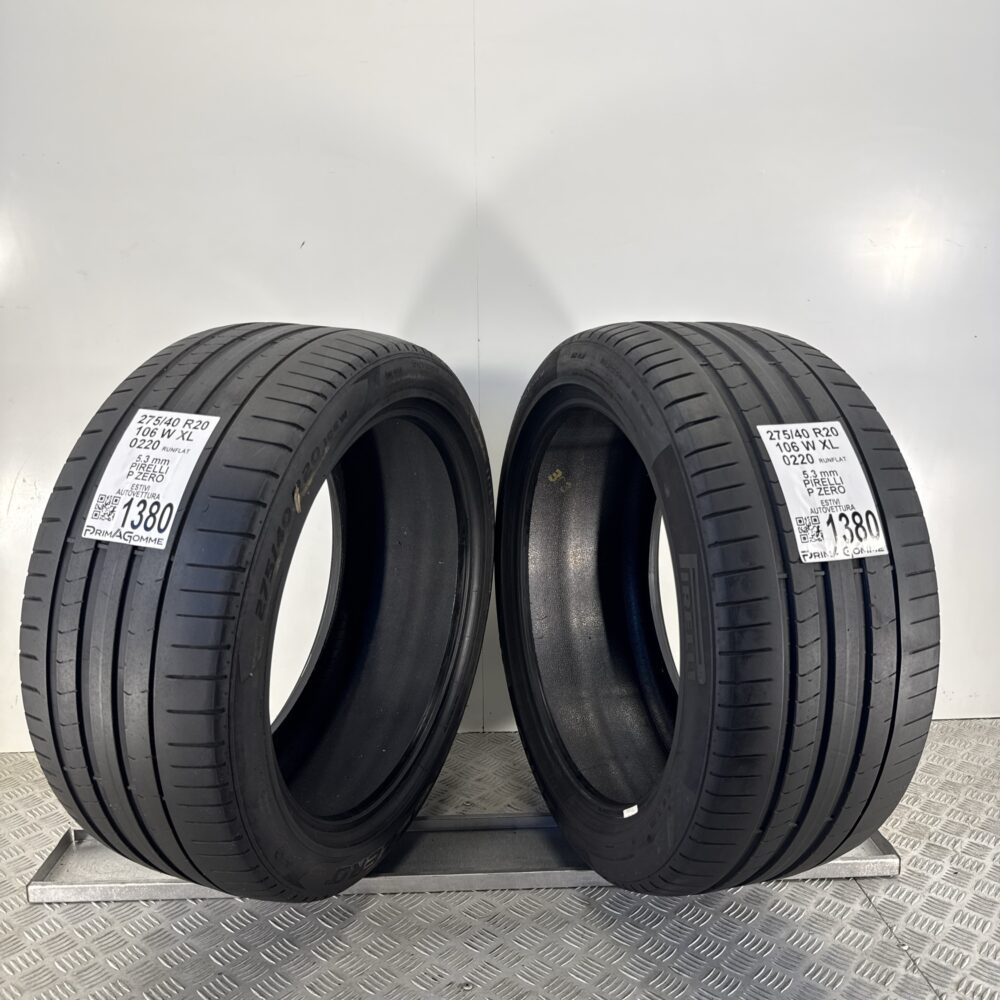 Gomme Usate 275 40 R20 XL 106W Pirelli P Zero RUNFLAT 76% Estive | Gomme Usate | PrimaGomme.it Gomme Usate 275 40 R20 XL 106W Pirelli P Zero RUNFLAT 76% Estive - immagine 8