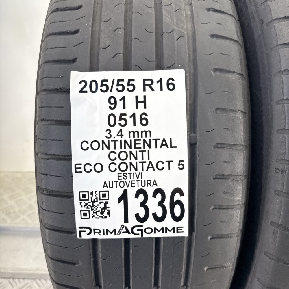 Gomme Usate 205 55 R16 91H Continental Eco Contact 5 Estive | Gomme Usate | PrimaGomme.it Gomme Usate 205 55 R16 91H Continental Eco Contact 5 Estive - immagine 3