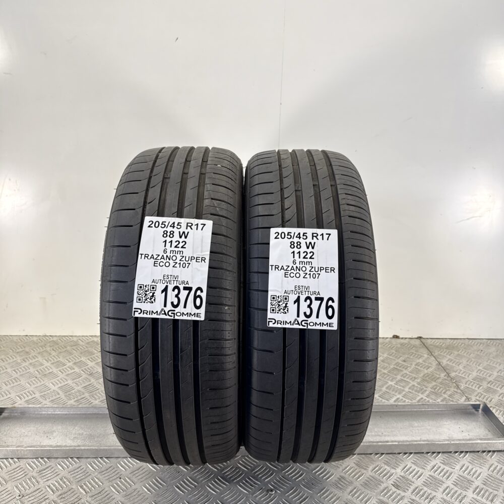 Pneumatici Usati 205 45 R17 88W Trazano Zuper Eco Z107 86% Estive | Gomme Usate | PrimaGomme.it Pneumatici usati 205 45 R17 Trazano Zuper Eco Z107 - foto 8