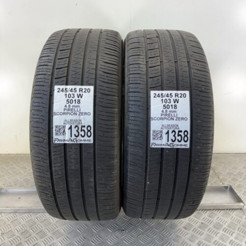 Gomme Usate 245 45 R20 103W Pirelli Scorpion Zero Estive