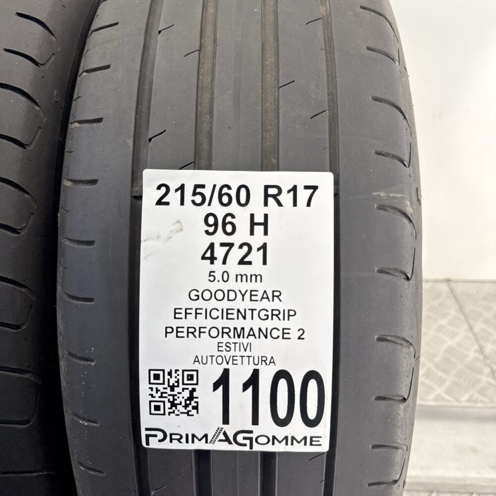 Gomme Usate 215 60 R17 96H Goodyear EfficientGrip Performance 2 71% Estive | Gomme Usate | PrimaGomme.it Gomme Usate 215 60 R17 96H Goodyear EfficientGrip Performance 2 71% Estive - immagine 3