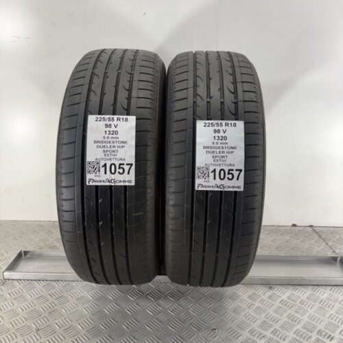 Gomme Usate 225 55 R18 98V Bridgestone Dueler H/P Sport 71% Estive