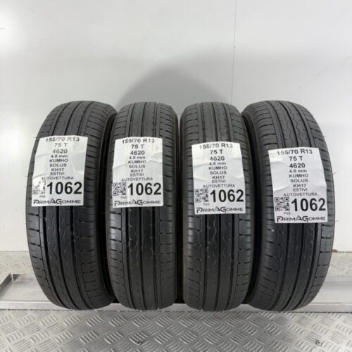 Gomme Usate 155 70 R13 75T Kumho Solus KH17 Estive