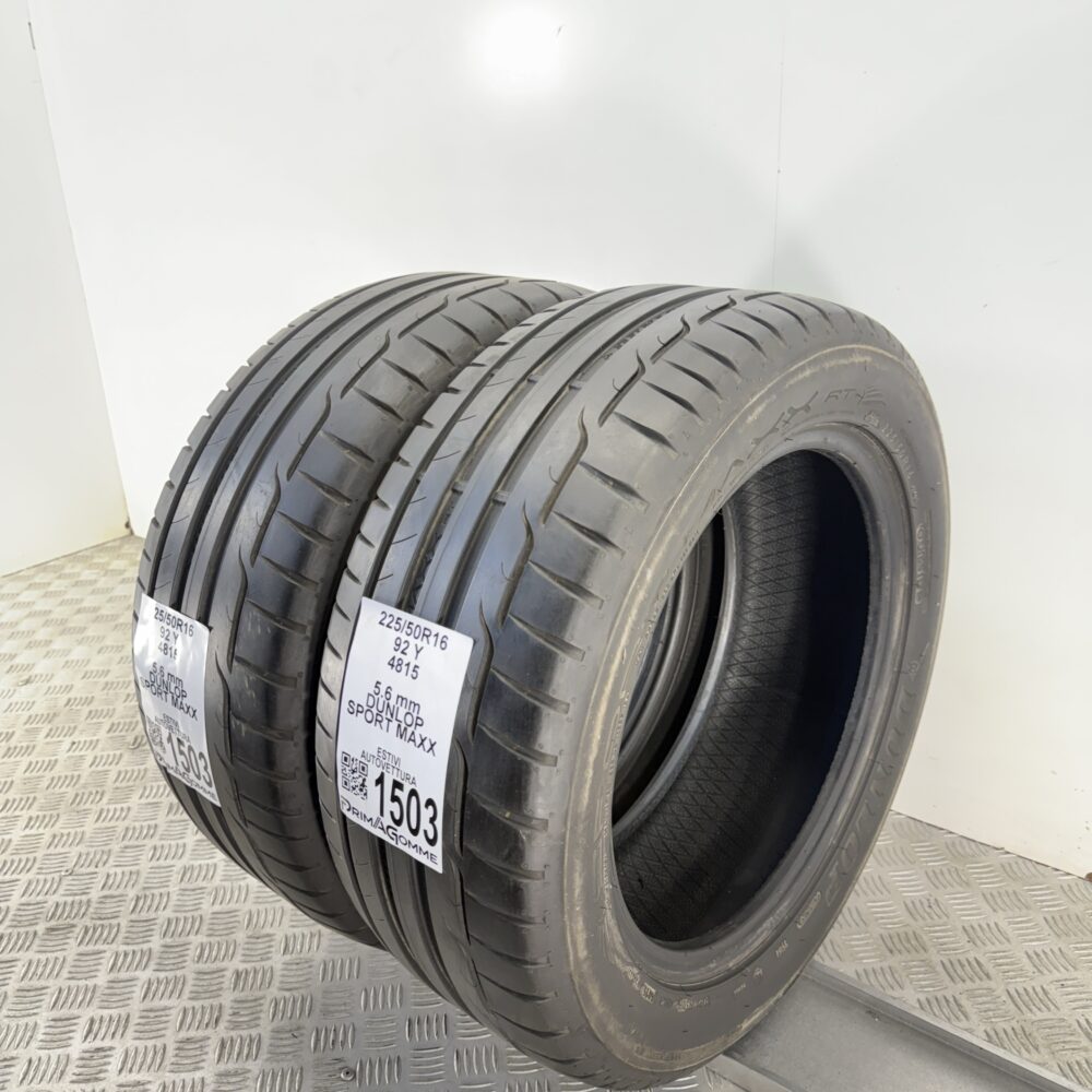 Gomme Usate 225 50 R16 92Y Dunlop Sport Maxx 80% Estive | Gomme Usate | PrimaGomme.it Gomme Usate 225 50 R16 92Y Dunlop Sport Maxx 80% Estive - immagine 4
