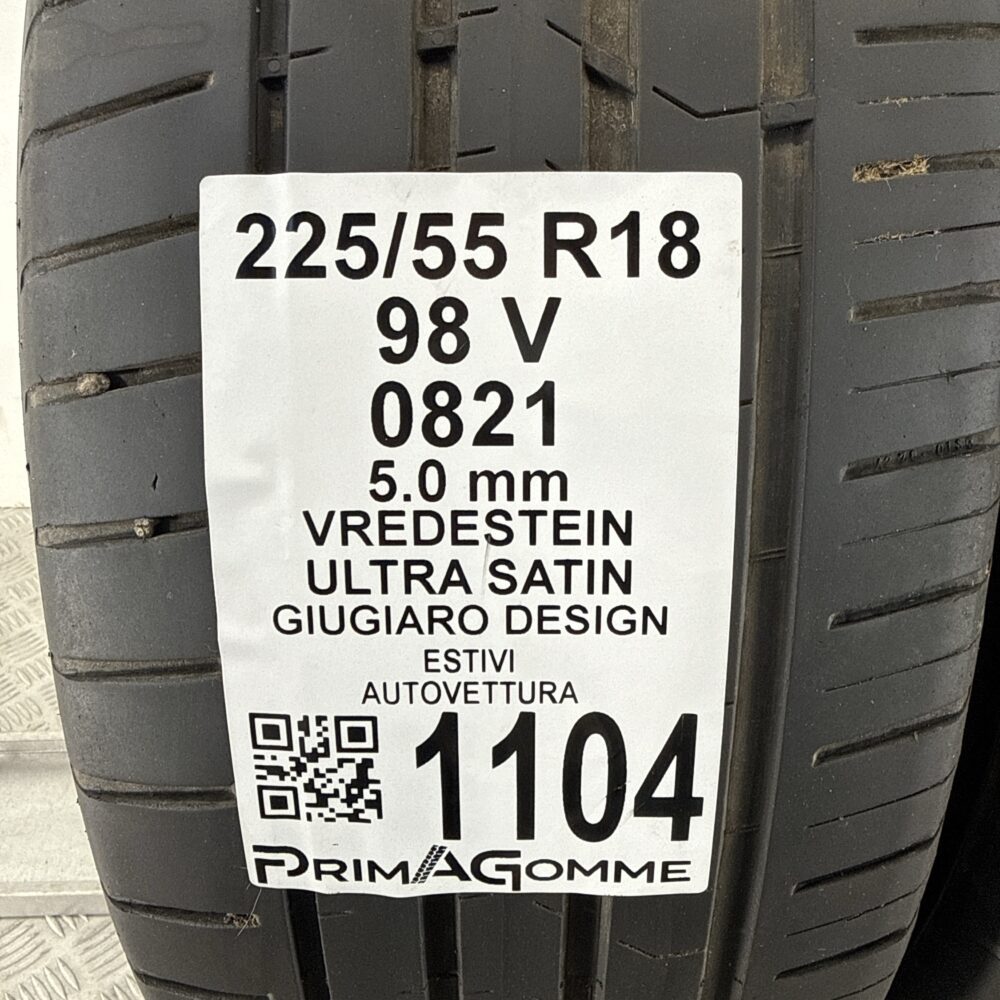 Gomme Usate 225 55 R18 98V Vredestein Ultra Satin 71% Estive | Gomme Usate | PrimaGomme.it Gomme Usate 225 55 R18 98V Vredestein Ultra Satin 71% Estive - immagine 3