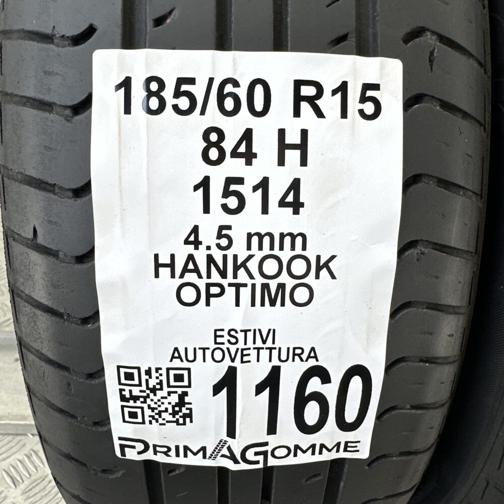 Gomme Usate 185 60 R15 84H Hankook Optimo Estive | Gomme Usate | PrimaGomme.it Gomme Usate 185 60 R15 84H Hankook Optimo Estive - immagine 3