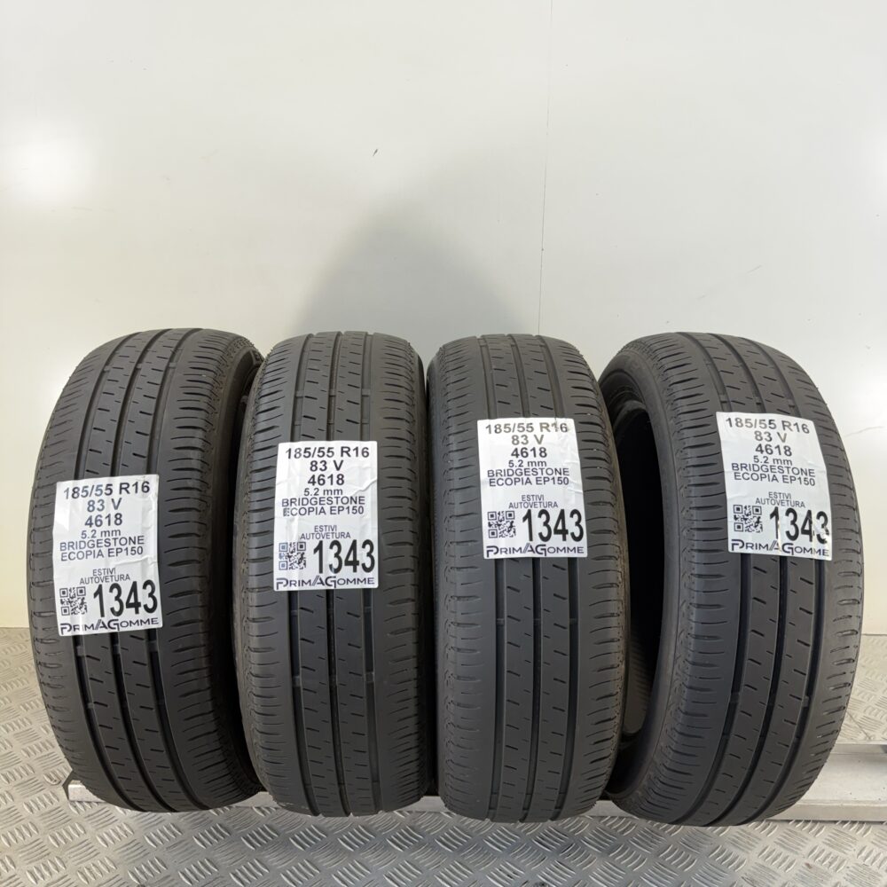 Gomme Usate 185 55 R16 83V Bridgestone Ecopia EP150 74% Estive | Gomme Usate | PrimaGomme.it Gomme Usate 185 55 R16 83V Bridgestone Ecopia EP150 74% Estive