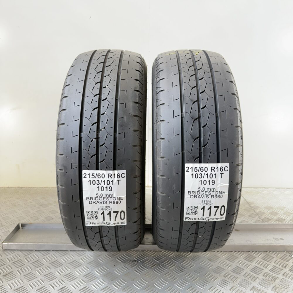Gomme Usate 215 60 R16C 103 101T Bridgestone Duravis R660 78% Estive | Gomme Usate | PrimaGomme.it Gomme Usate 215 60 R16C 103 101T Bridgestone Duravis R660 78% Estive