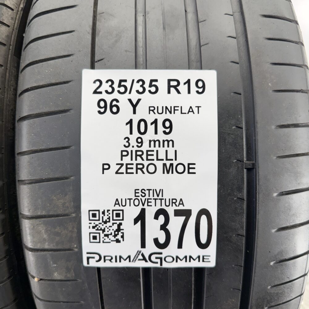 Gomme Usate 235 35 R19 96Y RUNFLAT Pirelli P Zero Moe Estive | Gomme Usate | PrimaGomme.it Pneumatici usati 235 35 R19 PIRELLI P Zero MOE - foto 3