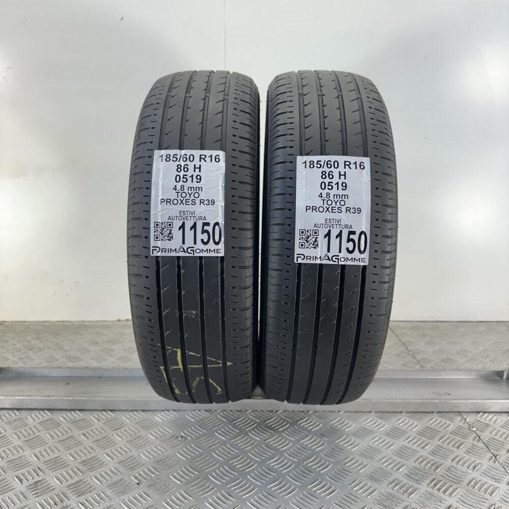 Gomme Usate 185 60 R16 86H Toyo Proxes R39 68% Estive | Gomme Usate | PrimaGomme.it Gomme Usate 185 60 R16 86H Toyo Proxes R39 68% Estive - immagine 7