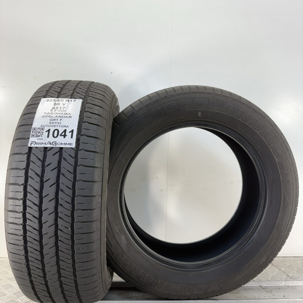 Pneumatici Usati 225 60 R17 99V Yokohama Geolandar G91 F 78% Estive | Gomme Usate | PrimaGomme.it Pneumatici Usati 225 60 R17 99V Yokohama Geolandar G91 F 78% Estive - immagine 10