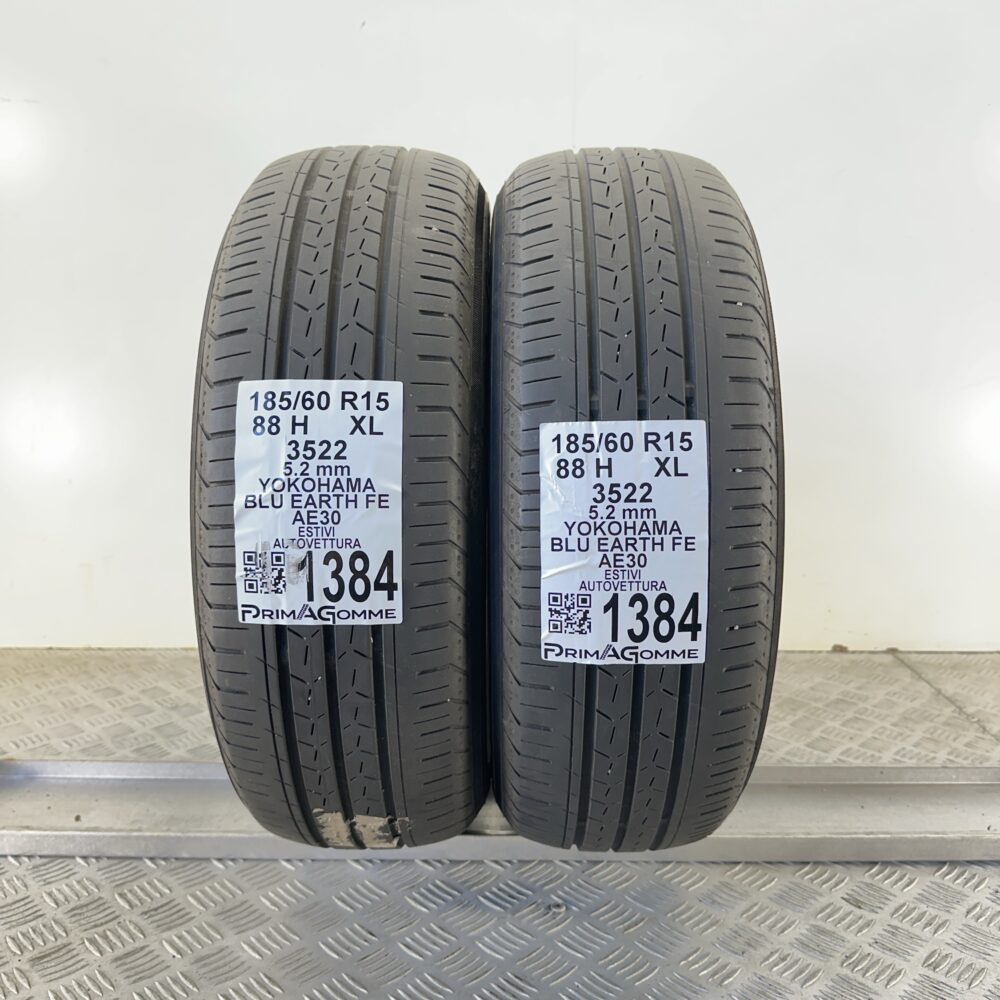 Gomme Usate 185 60 R15 88H Yokohama Blu Earth FE 75% Estive | Gomme Usate | PrimaGomme.it Gomme Usate 185 60 R15 88H Yokohama Blu Earth FE 75% Estive