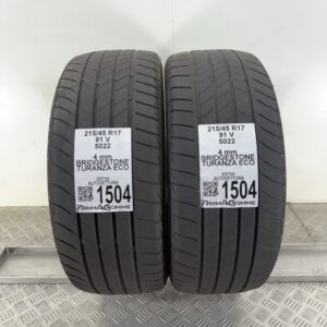 Gomme Usate 215 45 R17 91V Bridgestone Turanza Eco Estive