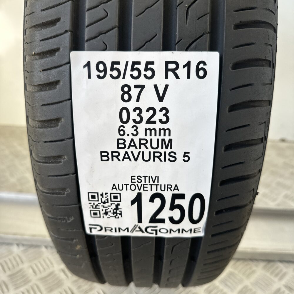 Pneumatico Usato 195 55 R16 87V BARUM Bravuris 5 90% Estivo | Gomme Usate | PrimaGomme.it Pneumatico usato 195 55 R16 BARUM Bravuris 5 - foto 4