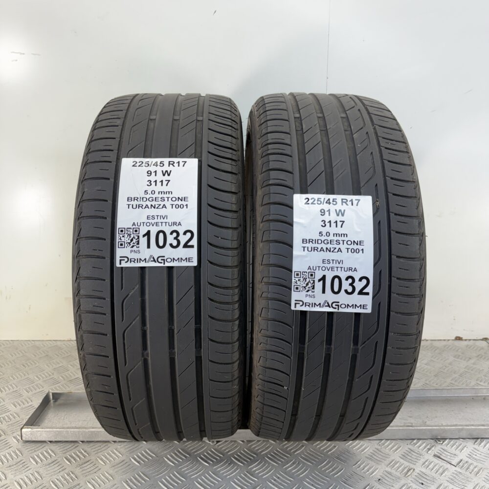 Gomme Usate 225 45 R17 91W Bridgestone Turanza T001 71% Estive | Gomme Usate | PrimaGomme.it Gomme Usate 225 45 R17 91W Bridgestone Turanza T001 71% Estive