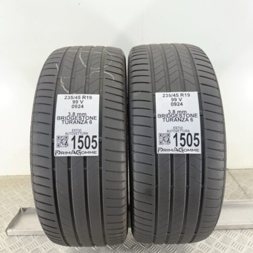 Gomme Usate 235 45 R19 99V Bridgestone Turanza 6 Estive