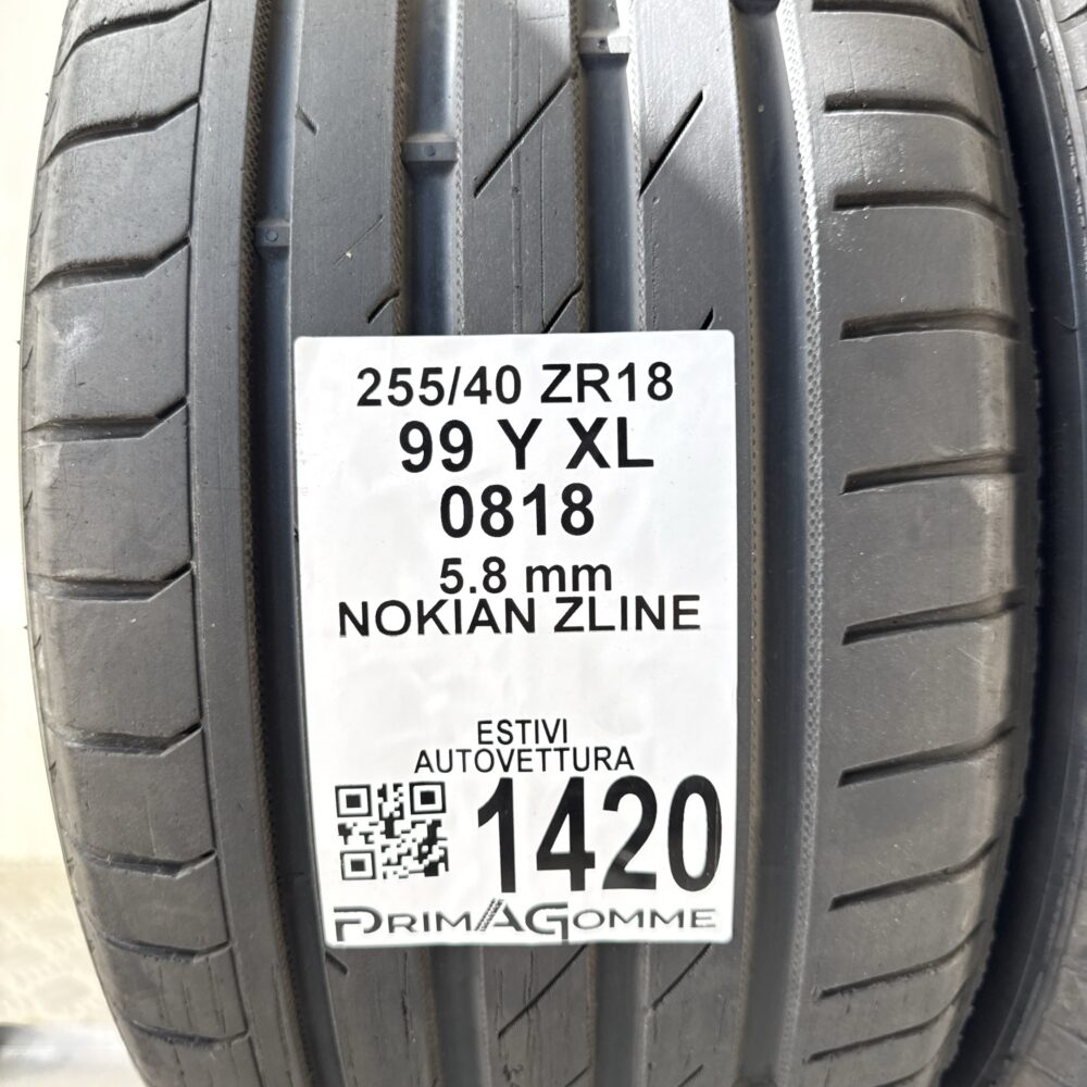 Gomme Usate 255 40 ZR18 99Y Nokian Zline 82% Estive | Gomme Usate | PrimaGomme.it Gomme Usate 255 40 ZR18 99Y Nokian Zline 82% Estive - immagine 3