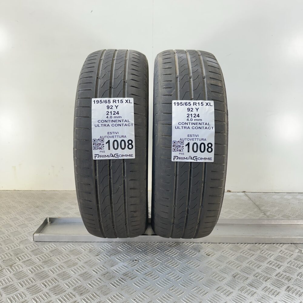 Gomme Usate 195 65 R15 XL 92Y Continental Ultra Contact Estive | Gomme Usate | PrimaGomme.it Gomme Usate 195 65 R15 XL 92Y Continental Ultra Contact Estive