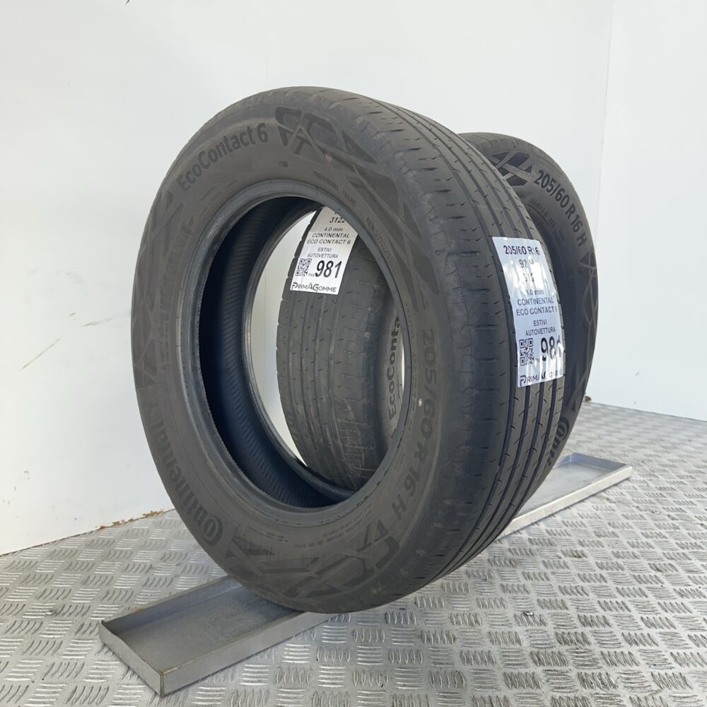 Gomme Usate 205 60 R16 92H Continental Eco Contact 6 Estive | Gomme Usate | PrimaGomme.it Gomme Usate 205 60 R16 92H Continental Eco Contact 6 Estive - immagine 5