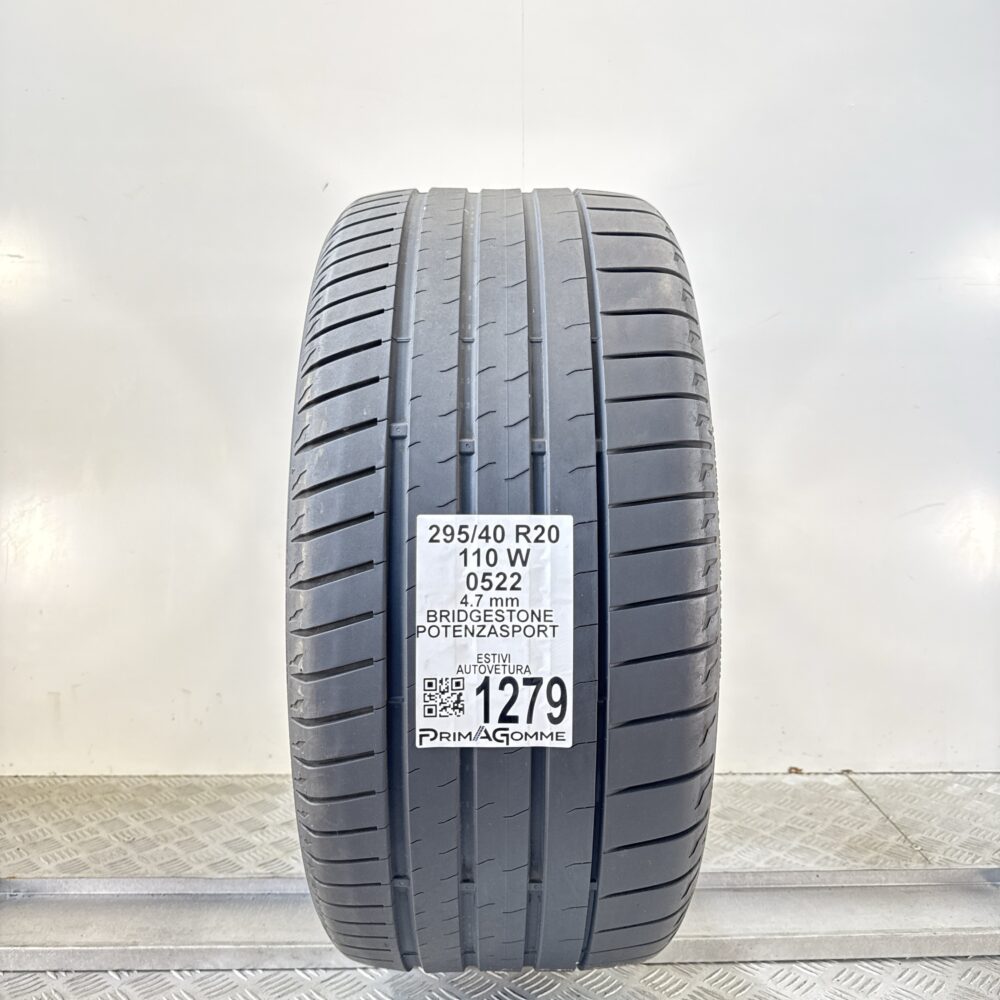 Gomma Usata 295 40 R20 110W Bridgestone PotenzaSport Estiva | Gomme Usate | PrimaGomme.it Gomma Usata 295 40 R20 110W Bridgestone PotenzaSport Estiva