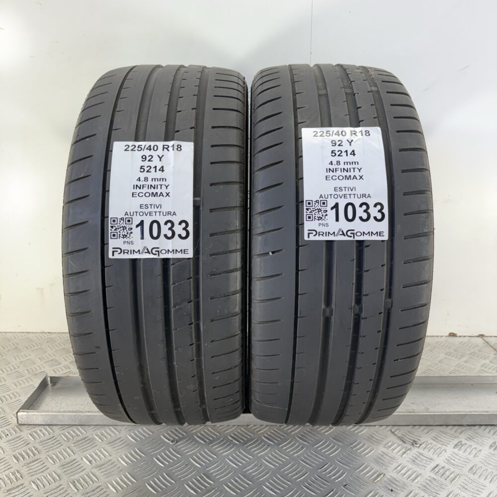 Gomme Usate 225 40 R18 92Y Infinity Ecomax Estive | Gomme Usate | PrimaGomme.it Gomme Usate 225 40 R18 92Y Infinity Ecomax Estive
