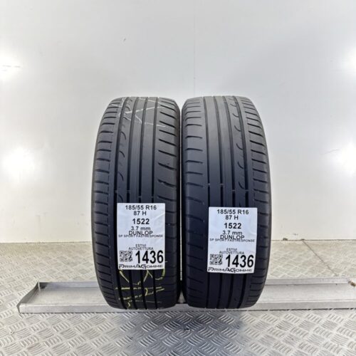 Pneumatici Usati 185 55 R16 87H Dunlop SP Sport Fastresponse Estive