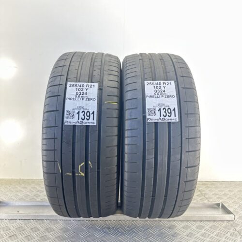 Gomme Usate 255 40 R21 102Y Pirelli P Zero 80% Estive