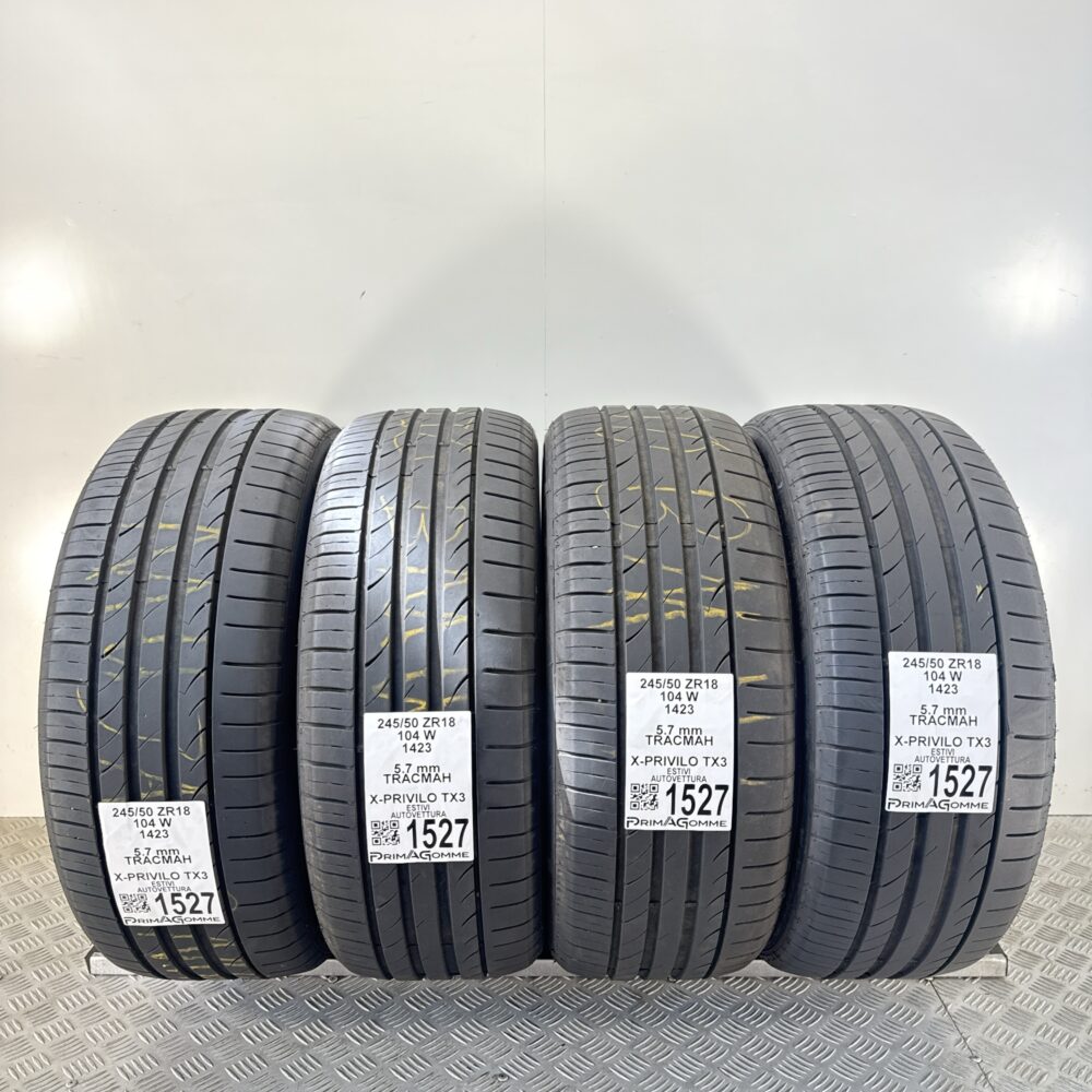 Gomme Usate 245 50 ZR18 104W Tracmah X-Privilo TX3 81% Estive | Gomme Usate | PrimaGomme.it Gomme Usate 245 50 ZR18 104W Tracmah X-Privilo TX3 81% Estive