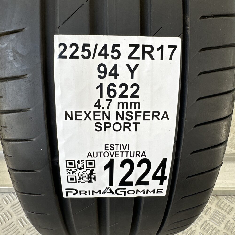 Pneumatico Usato 225 45 ZR17 94Y Nexen Nsfera Sport Estivo | Gomme Usate | PrimaGomme.it Pneumatico usato 225 45 ZR17 Nexen Nsfera Sport - foto 5