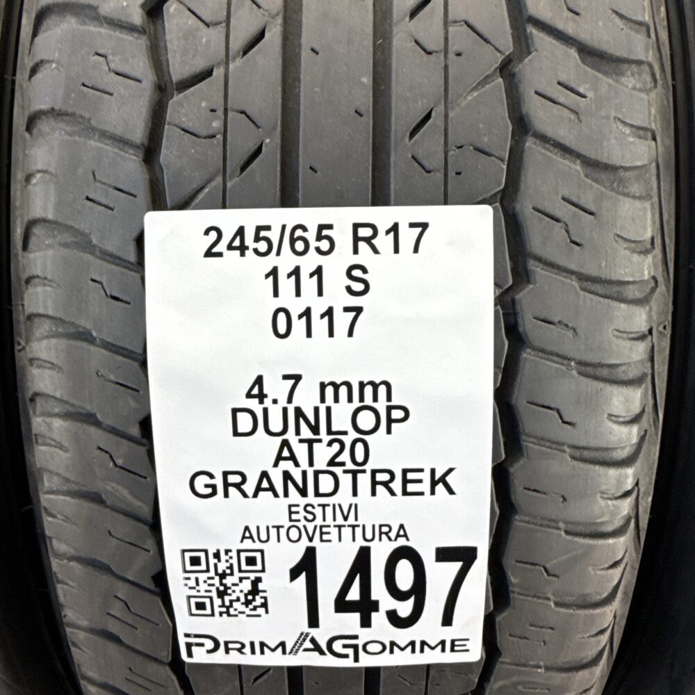 Gomme Usate 245 65 R17 111S Dunlop Grandtrek Estive | Gomme Usate | PrimaGomme.it Gomme Usate 245 65 R17 111S Dunlop Grandtrek Estive - immagine 3