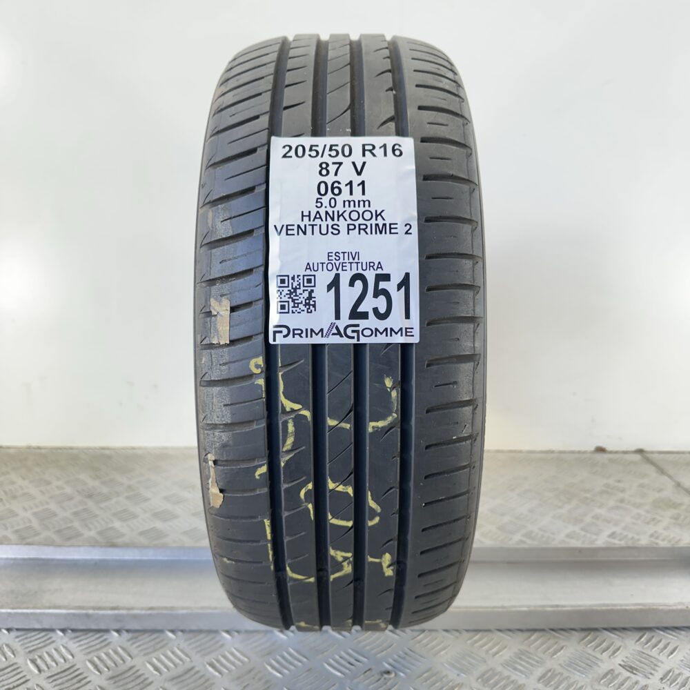 Pneumatico Usato 205 50 R16 87V Hankook Ventus Prime 2 71% Estivo | Gomme Usate | PrimaGomme.it Pneumatico usato 205 50 R16 Hankook Ventus Prime 2 - foto 5