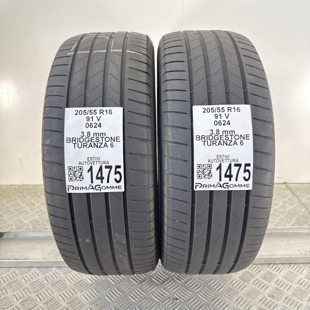Gomme Usate 205 55 R16 91V Bridgestone Turanza 6 Estive | Gomme Usate | PrimaGomme.it Gomme Usate 205 55 R16 91V Bridgestone Turanza 6 Estive