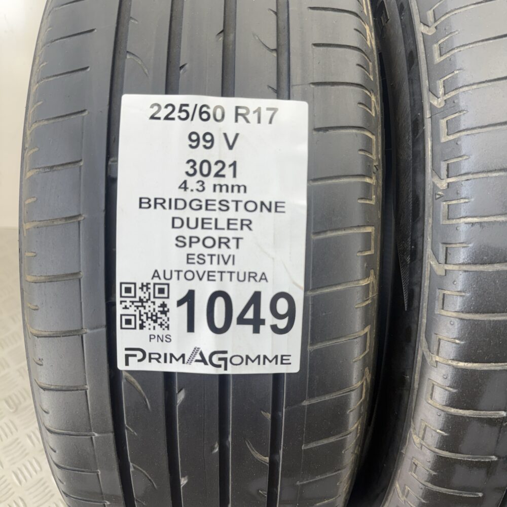 Gomme Usate 225 60 R17 99V Bridgestone Dueler Sport Estive | Gomme Usate | PrimaGomme.it Gomme Usate 225 60 R17 99V Bridgestone Dueler Sport Estive - immagine 3