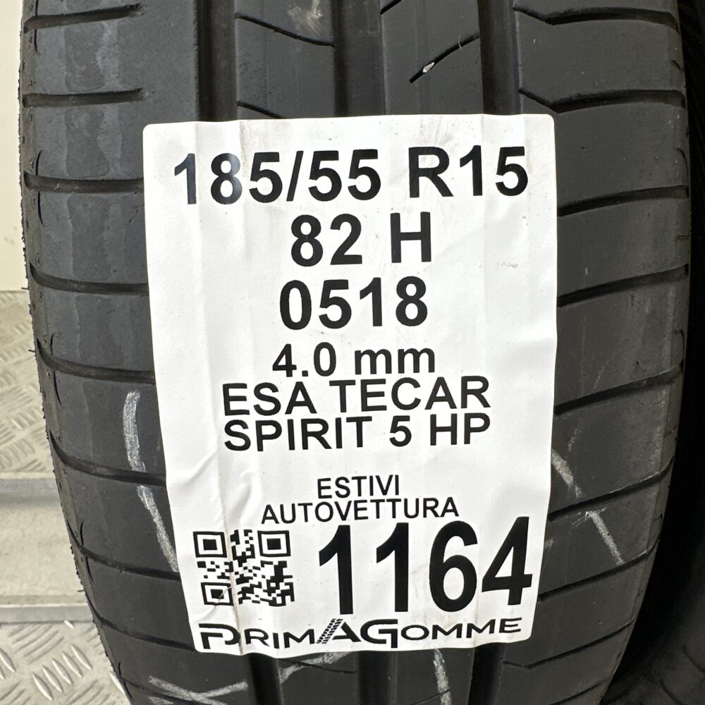 Gomme Usate 185 55 R15 82H ESA Tecar Spirit 5 HP Estive | Gomme Usate | PrimaGomme.it Gomme Usate 185 55 R15 82H ESA Tecar Spirit 5 HP Estive - immagine 3