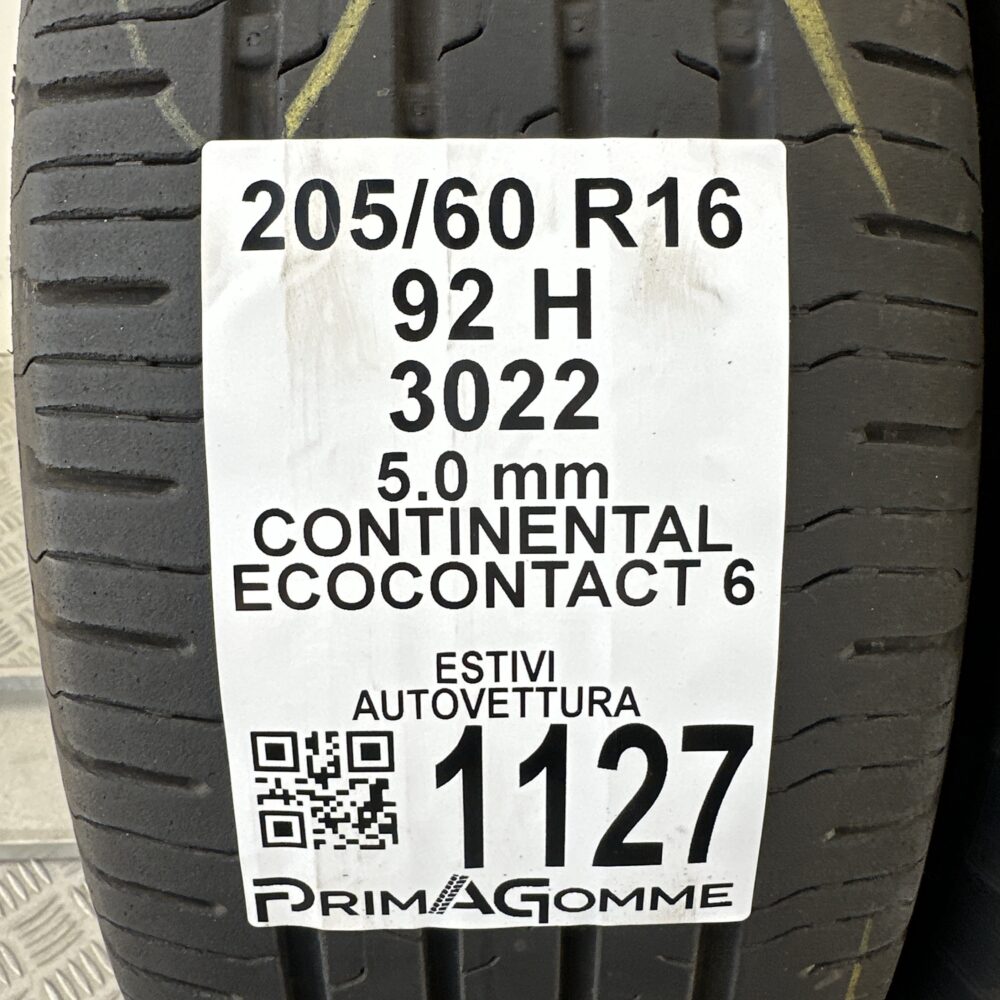 Gomme Usate 205 60 R16 92H Continental Ecocontact 6 71% Estive | Gomme Usate | PrimaGomme.it Gomme Usate 205 60 R16 92H Continental Ecocontact 6 71% Estive - immagine 3
