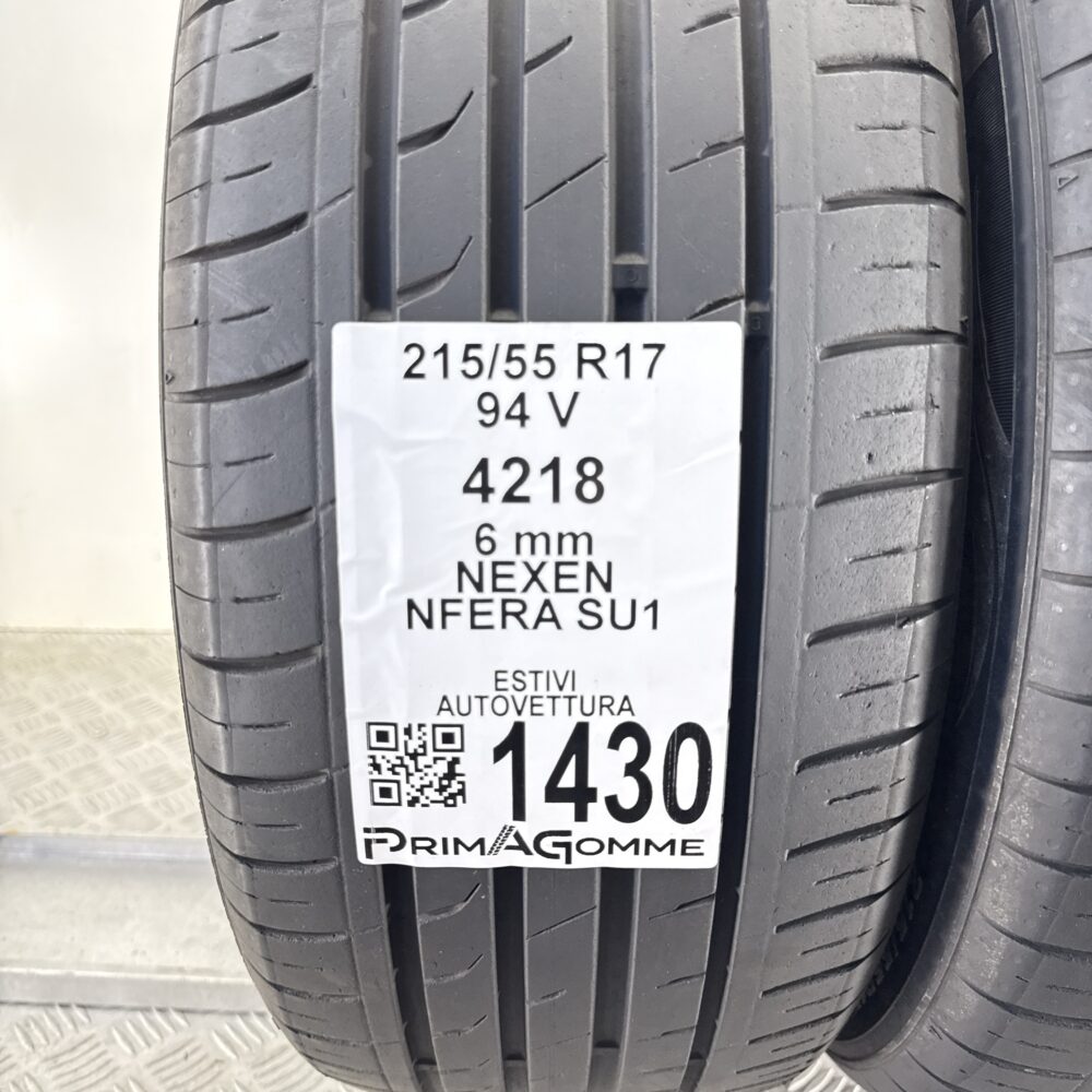 Gomme Usate 215 55 R17 94V Nexen N'Fera SU1 86% Estive | Gomme Usate | PrimaGomme.it Gomme Usate 215 55 R17 94V Nexen N'Fera SU1 86% Estive - immagine 2