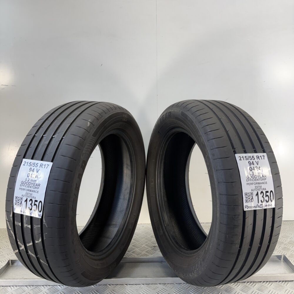 Gomme Usate 215 55 R17 94V Goodyear EfficientGrip Performance 74% Estive | Gomme Usate | PrimaGomme.it Gomme Usate 215 55 R17 94V Goodyear EfficientGrip Performance 74% Estive - immagine 9