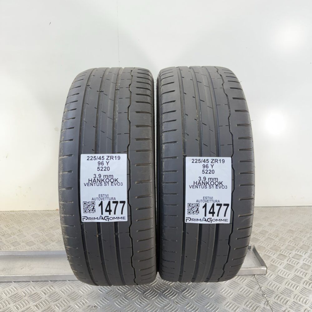 Gomme Usate 225 45 ZR19 96Y Hankook Ventus S1 Evo3 Estive | Gomme Usate | PrimaGomme.it Gomme Usate 225 45 ZR19 96Y Hankook Ventus S1 Evo3 Estive