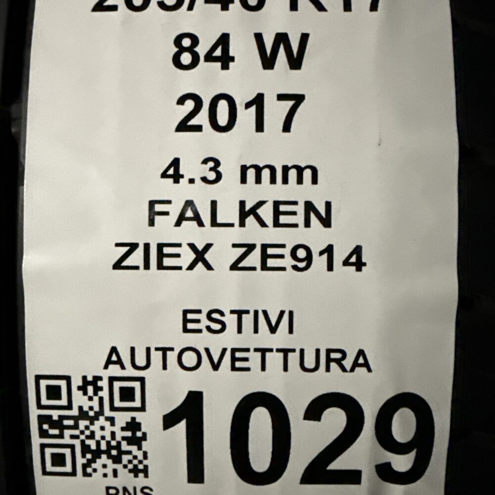 Gomme Usate 205 40 R17 84W Falken Ziex ZE914 Estive | Gomme Usate | PrimaGomme.it Gomme Usate 205 40 R17 84W Falken Ziex ZE914 Estive - immagine 3