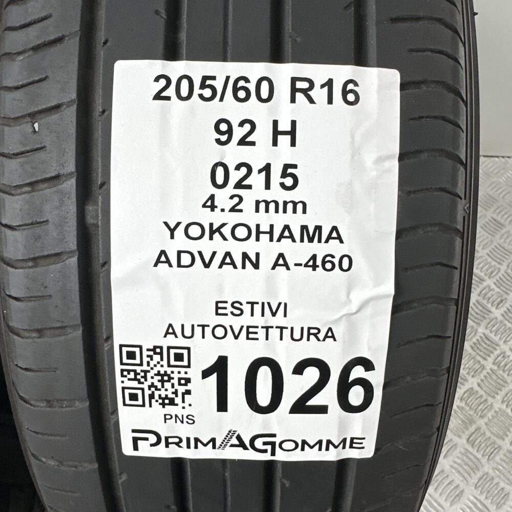Gomme Usate 205 60 R16 92H Yokohama Advan A-460 Estive | Gomme Usate | PrimaGomme.it Gomme Usate 205 60 R16 92H Yokohama Advan A-460 Estive - immagine 3