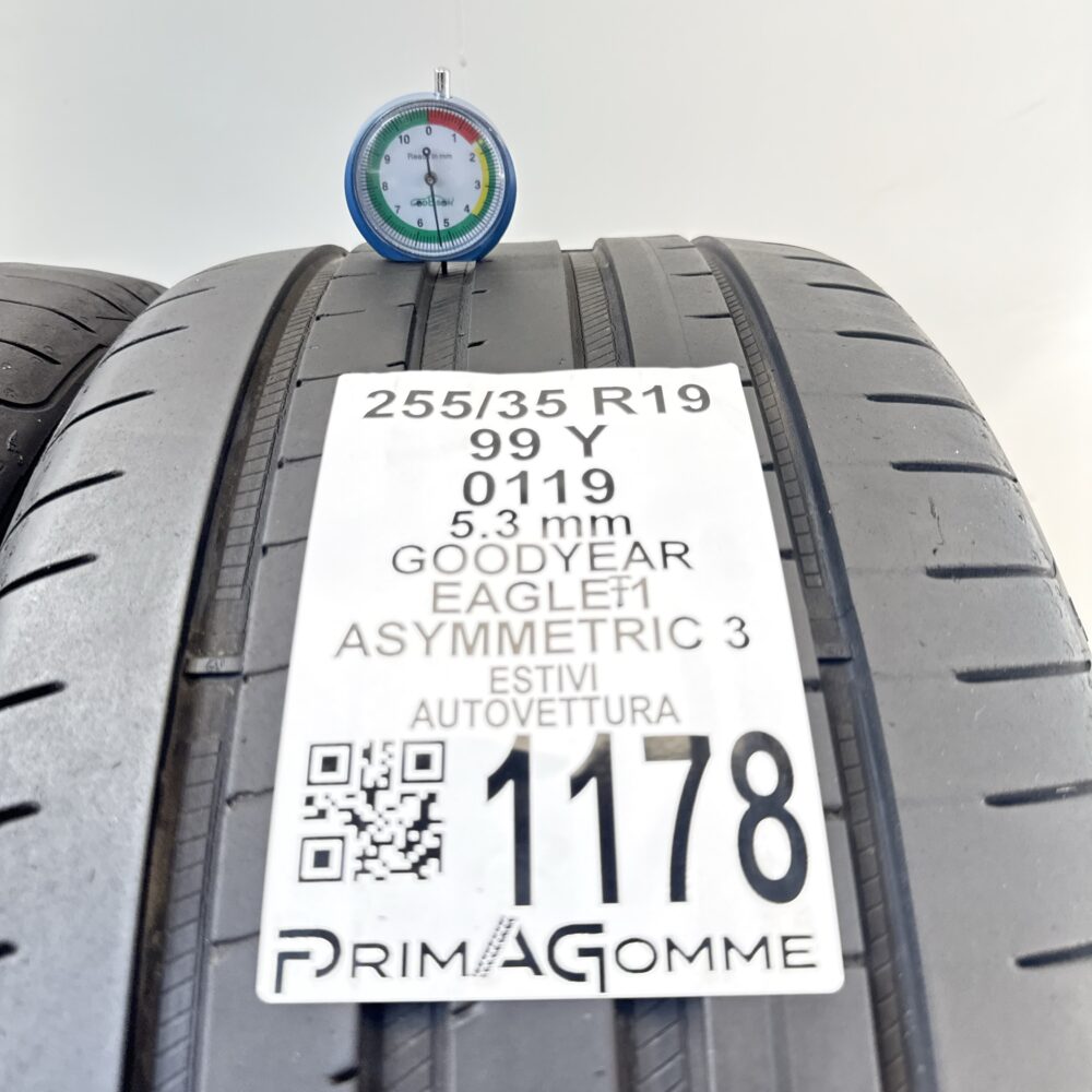 Gomme Usate 255 35 R19 99Y Goodyear Eagle F1 Asymmetric 3 76% Estive | Gomme Usate | PrimaGomme.it Gomme Usate 255 35 R19 99Y Goodyear Eagle F1 Asymmetric 3 76% Estive - immagine 2