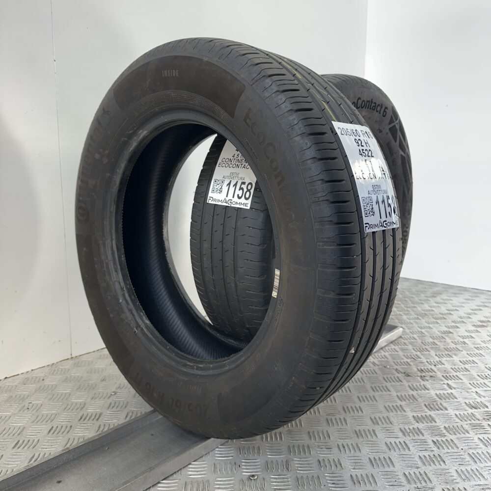 Gomme Usate 205 60 R16 92H Continental Ecocontact 6 Estive | Gomme Usate | PrimaGomme.it Gomme Usate 205 60 R16 92H Continental Ecocontact 6 Estive - immagine 4