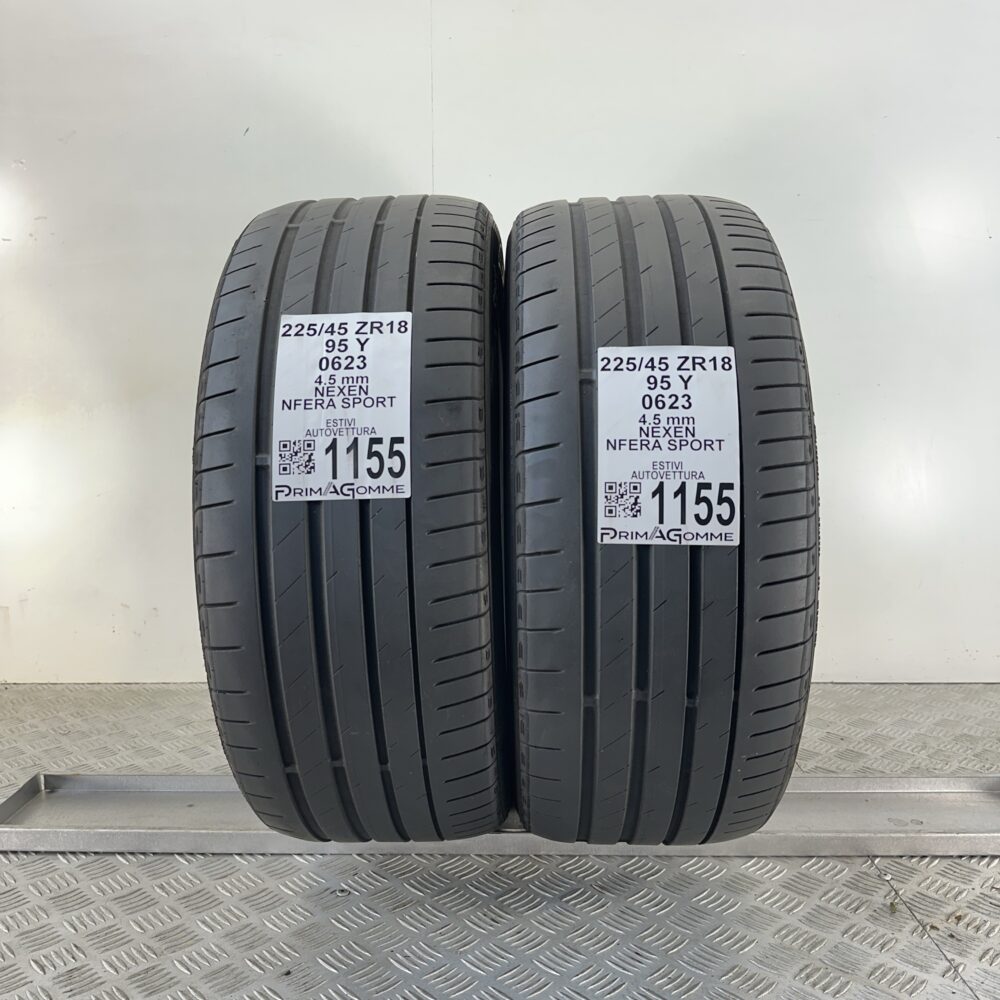 Gomme Usate 225 45 ZR18 95Y Nexen Nfera Sport Estive | Gomme Usate | PrimaGomme.it Gomme Usate 225 45 ZR18 95Y Nexen Nfera Sport Estive