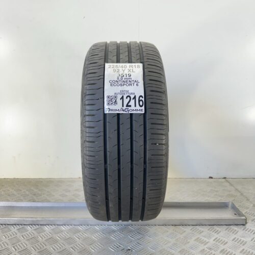Pneumatico Usato 225 40 R18 XL 92Y Continental EcoSport 6 71% Estivo