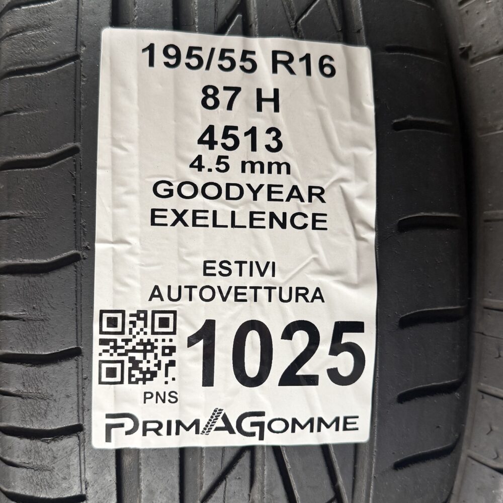 Gomme Usate 195/55 R16 87H Goodyear Excellence Estive | Gomme Usate | PrimaGomme.it Gomme Usate 195/55 R16 87H Goodyear Excellence Estive - immagine 3