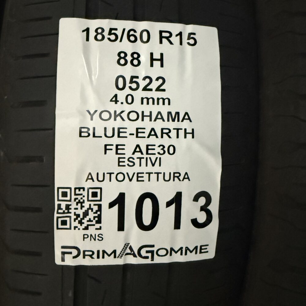 Gomme Usate 185 60 R15 88H Yokohama Blue-Earth FE AE30 Estive | Gomme Usate | PrimaGomme.it Gomme Usate 185 60 R15 88H Yokohama Blue-Earth FE AE30 Estive - immagine 3